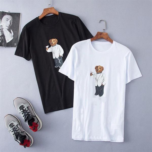 whole summer round neck bear print plus size 100% cotton shirt designer polo short-sleeved casual t-shirt251w, White;black
whole summer round neck bear print plus size 100% cotton shirt designer polo short-sleeved casual t-shirt251w, White;black