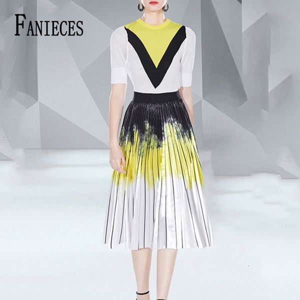 two piece dress fanieces summer pieces sets womens outfits short sleeve knit idi skirt elegant party ensemble femme 230302, White
two piece dress fanieces summer pieces sets womens outfits short sleeve knit idi skirt elegant party ensemble femme 230302, White