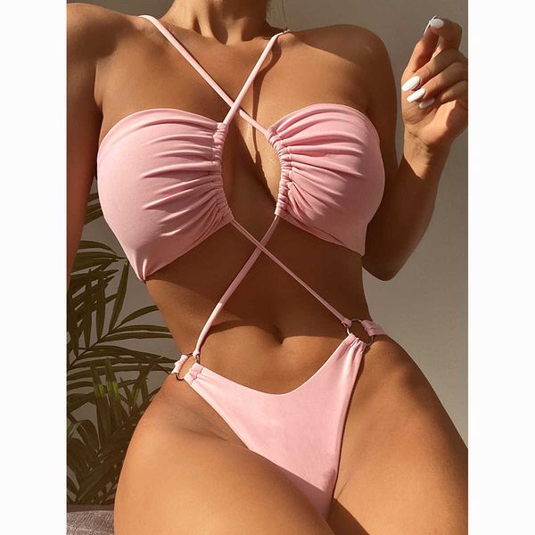 women one piece swimsuit bandeau female swimwear monokini thong brazilian swimming suit halter beachwear bathing suits
women one piece swimsuit bandeau female swimwear monokini thong brazilian swimming suit halter beachwear bathing suits