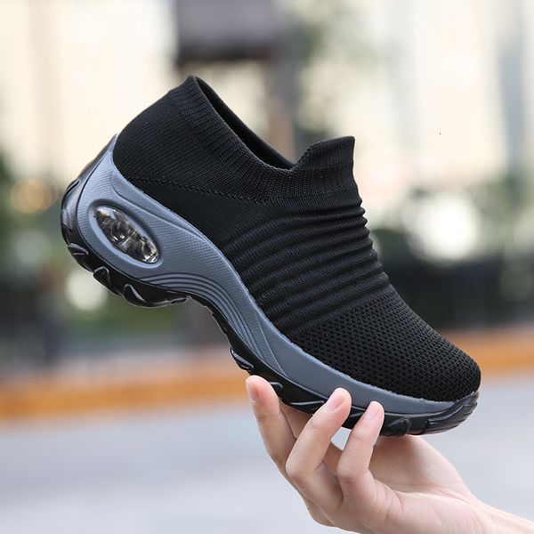dress shoes spring women sneakers flat slip on platform for black breathable mesh sock 230303
dress shoes spring women sneakers flat slip on platform for black breathable mesh sock 230303