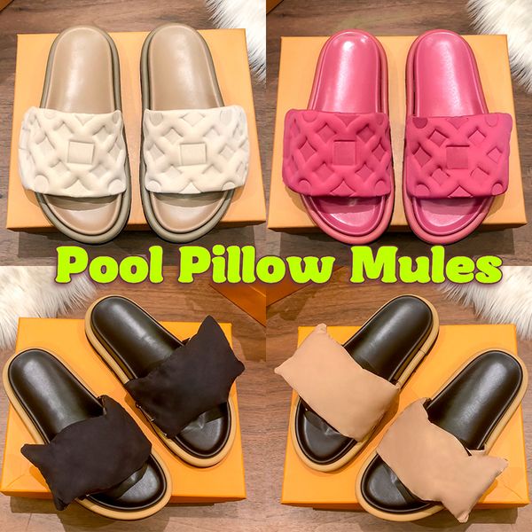 2023 women slippers designer pool pillow slides mules flat sandals womens shoes embossed mule sliders mens platform slide summer slipper nyl, Black
2023 women slippers designer pool pillow slides mules flat sandals womens shoes embossed mule sliders mens platform slide summer slipper nyl, Black