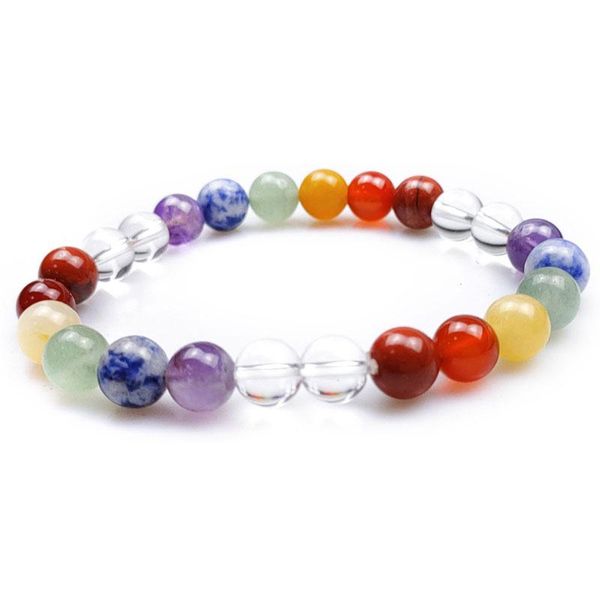 colorful natural crystal stone beaded strands elastic charm bracelets for men women handmade yoga jewelry, Black
colorful natural crystal stone beaded strands elastic charm bracelets for men women handmade yoga jewelry, Black