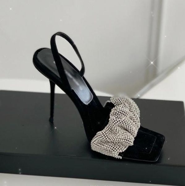 wan designer women's classic high-heeled sandals and slippers wang mesh drilling satin strappy stiletto sandals ladies high-heeled shoe, Black
wan designer women's classic high-heeled sandals and slippers wang mesh drilling satin strappy stiletto sandals ladies high-heeled shoe, Black