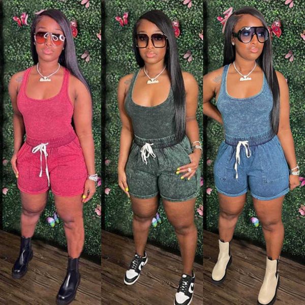 wholesale womens active tracksuits scoop neck two piece set tie-dyed printed vest shorts suit lace-up sports outfits plus size s-xxl, Gray
wholesale womens active tracksuits scoop neck two piece set tie-dyed printed vest shorts suit lace-up sports outfits plus size s-xxl, Gray