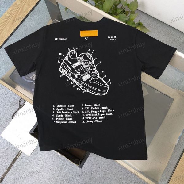 xinxinbuy men designer tee t shirt 23ss casual shoes letter print short sleeve cotton women black blue white khaki brown s-xl, Black;brown
xinxinbuy men designer tee t shirt 23ss casual shoes letter print short sleeve cotton women black blue white khaki brown s-xl, Black;brown