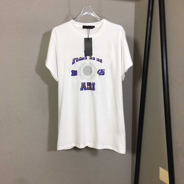 23ss designer brand women t-shirt sequin letters embroidery round neck pure cotton short sleeve leisure womens clothing, White
23ss designer brand women t-shirt sequin letters embroidery round neck pure cotton short sleeve leisure womens clothing, White