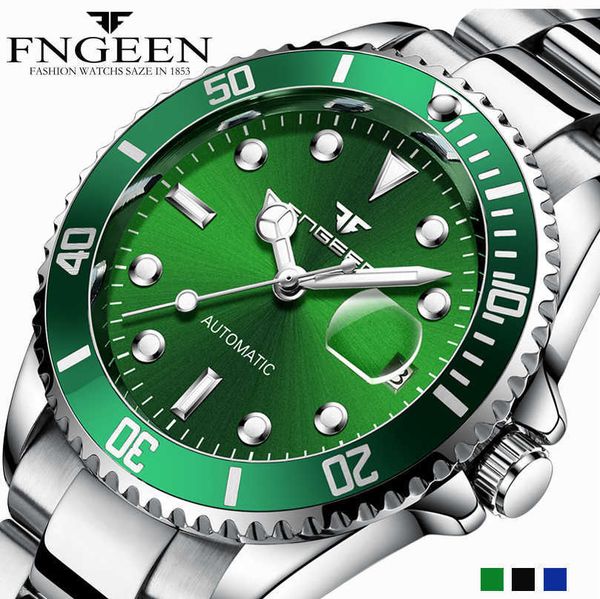 fenzun blue luminous black water ghost men's automatic mechanical watch green water ghost precision steel belt watch waterproof, Slivery;black
fenzun blue luminous black water ghost men's automatic mechanical watch green water ghost precision steel belt watch waterproof, Slivery;black