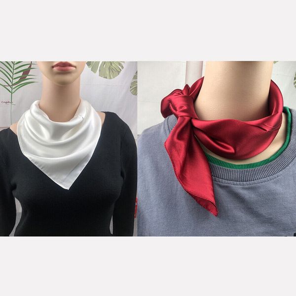 women 100% silk scarf square cravat neckerchief hair wraps solid colors white 53cm*53cm, Blue;gray
women 100% silk scarf square cravat neckerchief hair wraps solid colors white 53cm*53cm, Blue;gray