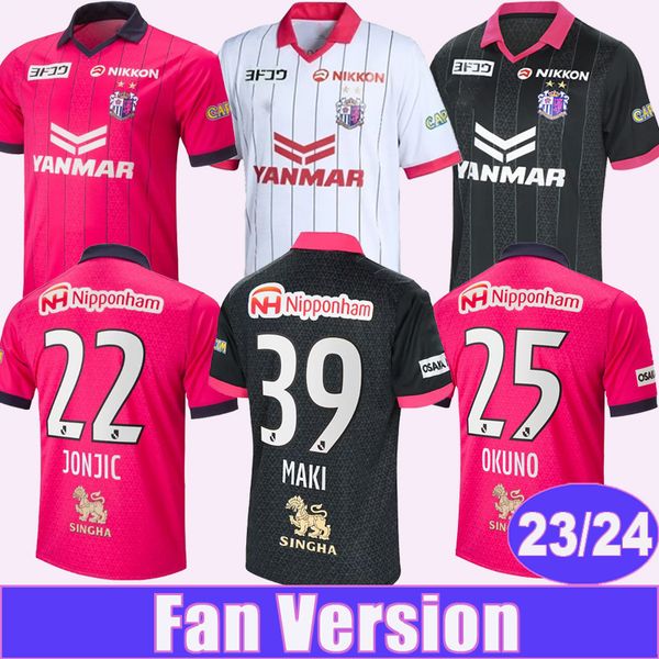 23 24 cerezo osaka mens soccer jerseys riku kiyotake uejo croux kagawa okuno maki home away 3rd football shirt short sleeve uniform, Black;yellow
23 24 cerezo osaka mens soccer jerseys riku kiyotake uejo croux kagawa okuno maki home away 3rd football shirt short sleeve uniform, Black;yellow