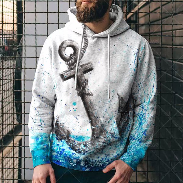 men's hoodies sweatshirts autumn sweatshirt anchor print lattice women long sleeve hooded pullover jumper oversized sprotsshirt 230303, Black
men's hoodies sweatshirts autumn sweatshirt anchor print lattice women long sleeve hooded pullover jumper oversized sprotsshirt 230303, Black