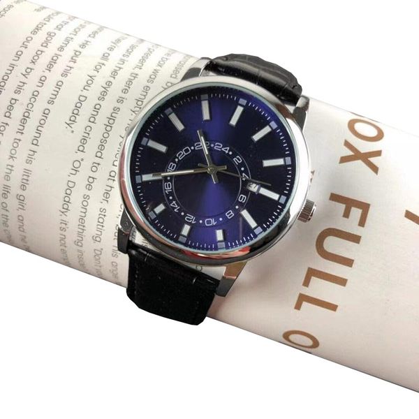 luxury men watches brand 40mm dial leather strap blue watch designer wristwatches christmas gifts for mens father's valentine's da, Slivery;brown
luxury men watches brand 40mm dial leather strap blue watch designer wristwatches christmas gifts for mens father's valentine's da, Slivery;brown