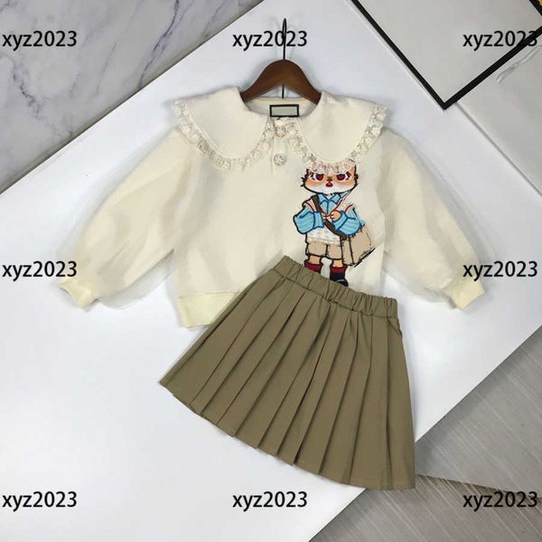 kids clothes child sets baby 2pcs large lapel lace sweater and pleated skirt summer outdoors tracksuit size 110-160 cm mar01, White
kids clothes child sets baby 2pcs large lapel lace sweater and pleated skirt summer outdoors tracksuit size 110-160 cm mar01, White