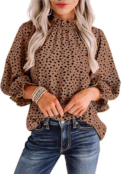 women's short blouse silk leopard printed and solid color ruffle hem long sleeve mock neck for women7jaw, White
women's short blouse silk leopard printed and solid color ruffle hem long sleeve mock neck for women7jaw, White