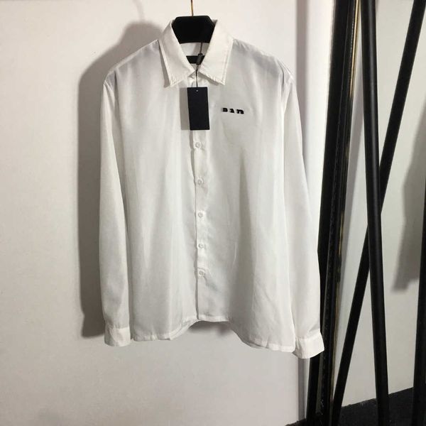 23ss women designer brand shirt chest pocket logo flocked letter lapel long sleeve shirts fashion long sleeved t-shirt base womens clothes, White
23ss women designer brand shirt chest pocket logo flocked letter lapel long sleeve shirts fashion long sleeved t-shirt base womens clothes, White