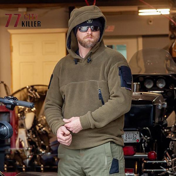 men's sweaters outdoor fleece hooded sweater military tactical thermal training clothing sports climbing zip multi pocket jacket 230303, White;black
men's sweaters outdoor fleece hooded sweater military tactical thermal training clothing sports climbing zip multi pocket jacket 230303, White;black
