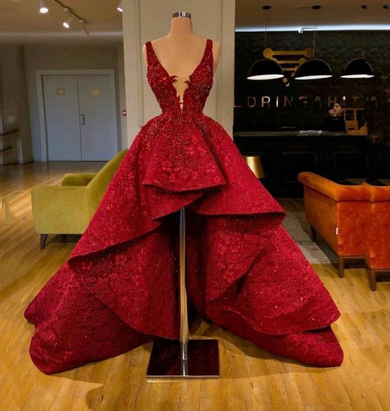 high low red prom dress 2023 ruffle train lace beads sequin deep v neck celebrity wear robes de mariee luxury evening formal gowns, Black
high low red prom dress 2023 ruffle train lace beads sequin deep v neck celebrity wear robes de mariee luxury evening formal gowns, Black