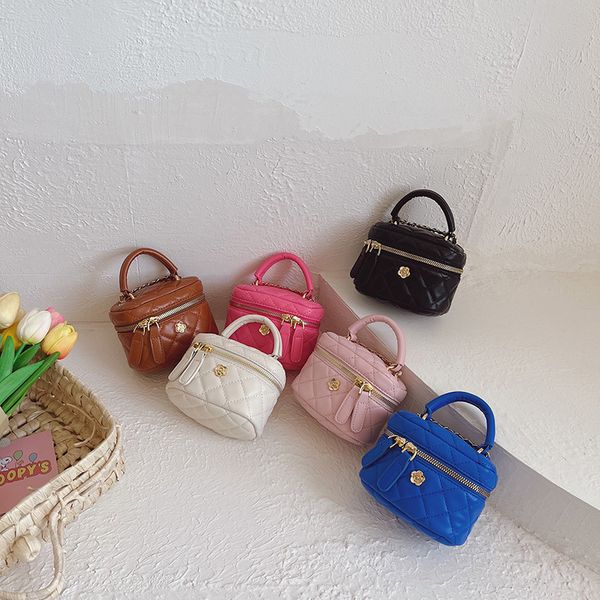 children's handbag new korean version embroidered thread small fragrance chain bucket bag kids coco style messenger bag lipstick bag, Black
children's handbag new korean version embroidered thread small fragrance chain bucket bag kids coco style messenger bag lipstick bag, Black