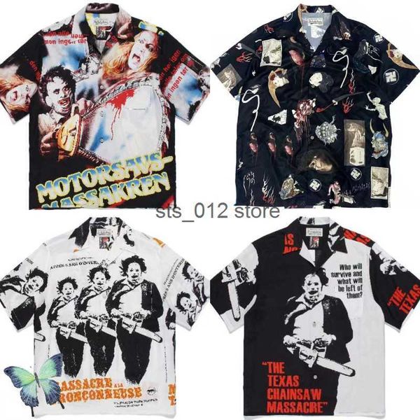 men's casual shirts hip hop full print stylish streetwear men wonen wacko maria short sleeve beach shirt t230303, White;black
men's casual shirts hip hop full print stylish streetwear men wonen wacko maria short sleeve beach shirt t230303, White;black