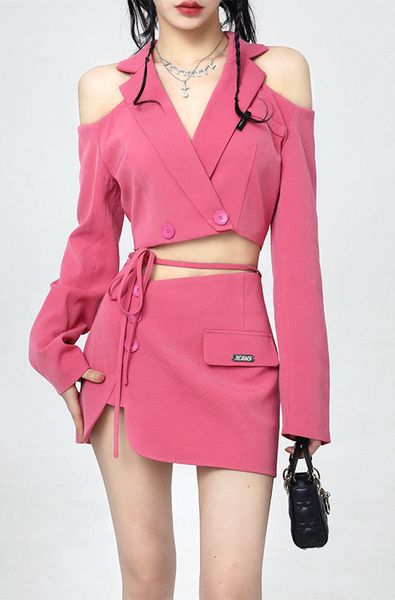 two piece dress off shoulder drawstring skirts sets turn down collar blazer crop mini female slim short skirt fashion woman set 230302, White
two piece dress off shoulder drawstring skirts sets turn down collar blazer crop mini female slim short skirt fashion woman set 230302, White
