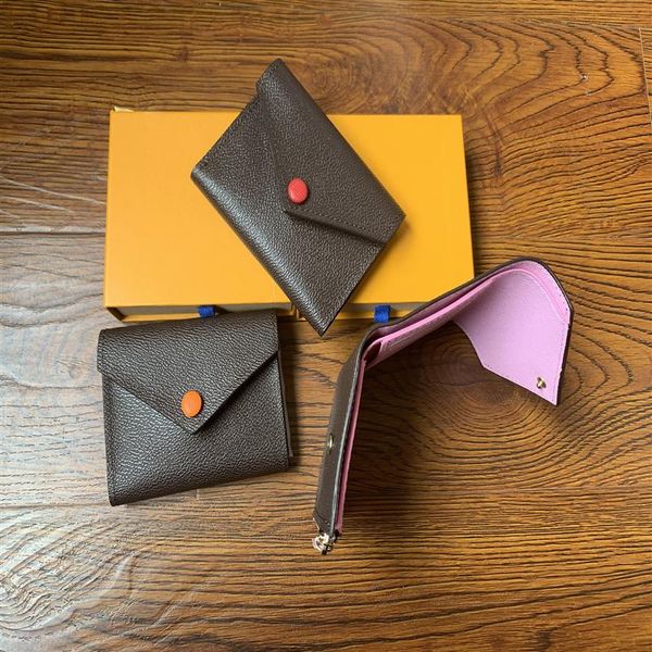 new women original box purses luxury real leather multicolor short wallet card holder classic zipper pocket designer w291p, Red;black
new women original box purses luxury real leather multicolor short wallet card holder classic zipper pocket designer w291p, Red;black