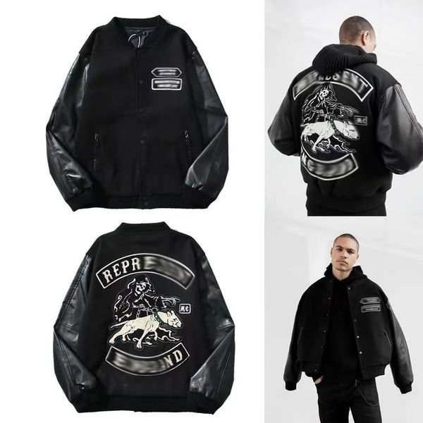 men's plus size outerwear american high street cr repre black five limited dog embroidered stitching pu sleeve baseball jacket coats 2x, Black;brown
men's plus size outerwear american high street cr repre black five limited dog embroidered stitching pu sleeve baseball jacket coats 2x, Black;brown