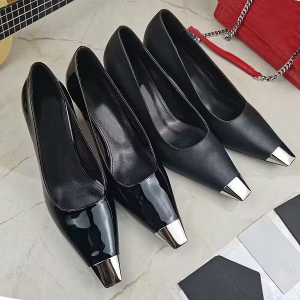 women dr shoes fashion high heeled boat shoes designer leather stiletto heel heels 6cm 100% cowhide metal button pointed black patent
women dr shoes fashion high heeled boat shoes designer leather stiletto heel heels 6cm 100% cowhide metal button pointed black patent