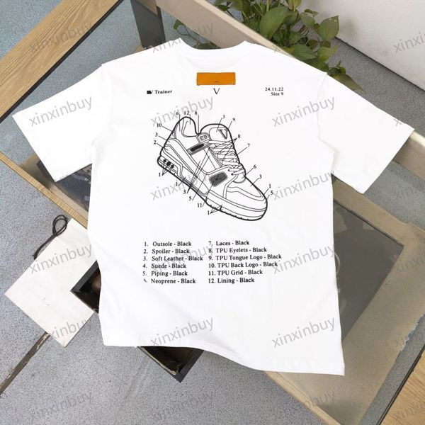 xinxinbuy men designer tee t shirt 23ss casual shoes letter print short sleeve cotton women black blue white khaki brown s-2xl, Black;brown
xinxinbuy men designer tee t shirt 23ss casual shoes letter print short sleeve cotton women black blue white khaki brown s-2xl, Black;brown