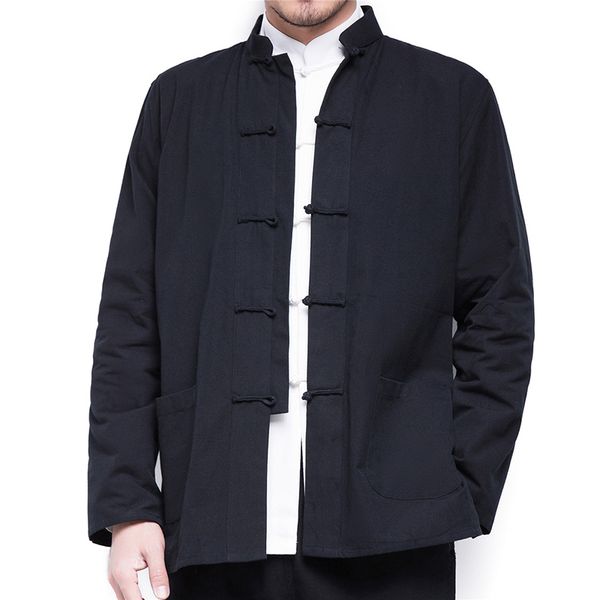 men's polos tang long sleeved shirt coat spring and autumn chinese style outwear male cotton linen hanfu 230303, White;black
men's polos tang long sleeved shirt coat spring and autumn chinese style outwear male cotton linen hanfu 230303, White;black