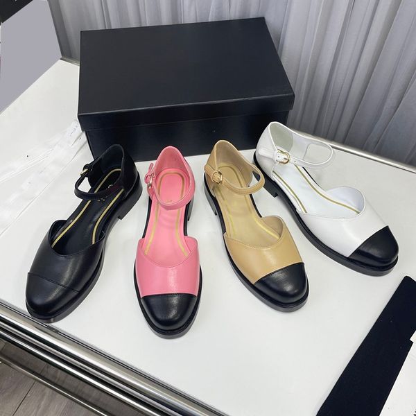 womens dress shoes thick soles paired with color round head hollow sandals hardware metal buckle slippers casual retro flats real leather de, Black
womens dress shoes thick soles paired with color round head hollow sandals hardware metal buckle slippers casual retro flats real leather de, Black