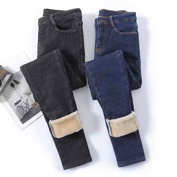 women's jeans winter high waist jeans women thick warm stretch skinny pencil pants female simple casual blue black trousers haren pants
women's jeans winter high waist jeans women thick warm stretch skinny pencil pants female simple casual blue black trousers haren pants