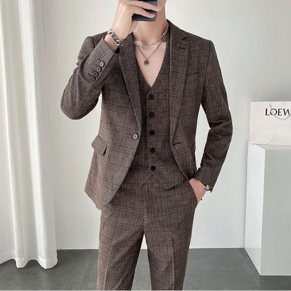 men's suits blazers boutique 7xl blazer vest trousers italian style elegant fashion business dress casual slim gentleman formal suit 3-, White;black
men's suits blazers boutique 7xl blazer vest trousers italian style elegant fashion business dress casual slim gentleman formal suit 3-, White;black
