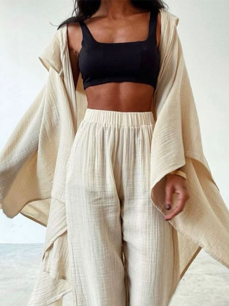 womens two piece pants spring and autumn fashion long sleeve bohemian cotton hemp set 2 sets outfits blouses 230302, White
womens two piece pants spring and autumn fashion long sleeve bohemian cotton hemp set 2 sets outfits blouses 230302, White
