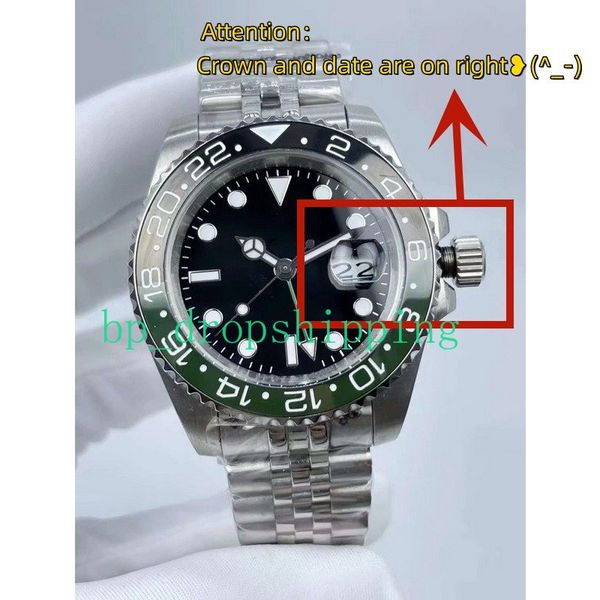 mens watch 40mm ceramics bezel automatic movement mechanical stainless steel glass mens sapphire glass luminous wristwatch montre de luxe, Slivery;brown
mens watch 40mm ceramics bezel automatic movement mechanical stainless steel glass mens sapphire glass luminous wristwatch montre de luxe, Slivery;brown