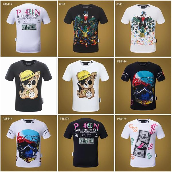 pp fashion men's designer slim fit t-shirt summer rhinestone short sleeve round neck shirt tee skulls print streetwear c225c, White;black
pp fashion men's designer slim fit t-shirt summer rhinestone short sleeve round neck shirt tee skulls print streetwear c225c, White;black