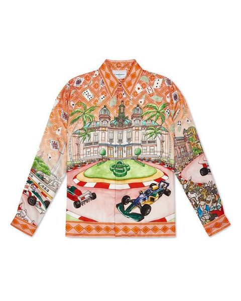 23ss new casablanca silk casual shirt men and women king of cards king card racing silk long-sleeved shirt, White;black
23ss new casablanca silk casual shirt men and women king of cards king card racing silk long-sleeved shirt, White;black