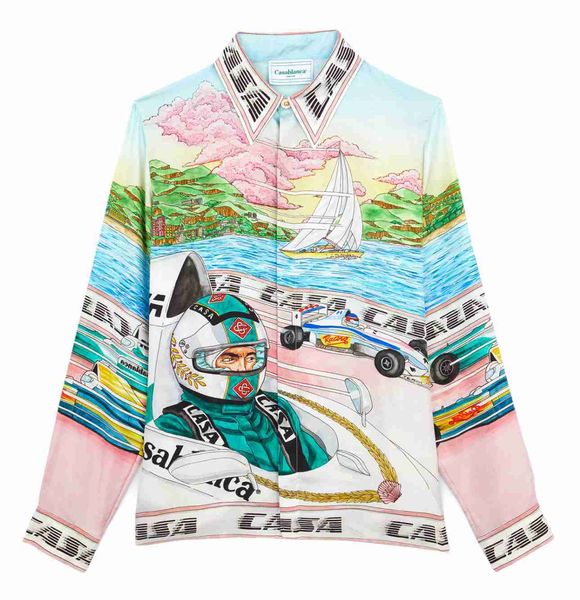 23ss new casablanca designer shirt men and women original product style day and night pattern court unique long sleeve shirt, White;black
23ss new casablanca designer shirt men and women original product style day and night pattern court unique long sleeve shirt, White;black