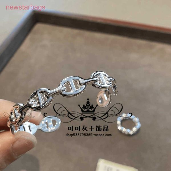designer herms bracelet online shop s925 sterling silver pig nose light luxury small design high sense couple men and women's unique op, Golden;silver
designer herms bracelet online shop s925 sterling silver pig nose light luxury small design high sense couple men and women's unique op, Golden;silver