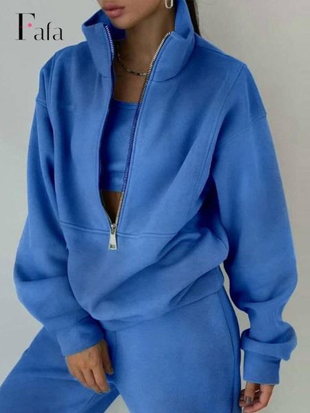 women's two piece pants women fleece two piece pants set casual oversized zipper sweatshirt and trouser tracksuits autumn winter female, White
women's two piece pants women fleece two piece pants set casual oversized zipper sweatshirt and trouser tracksuits autumn winter female, White