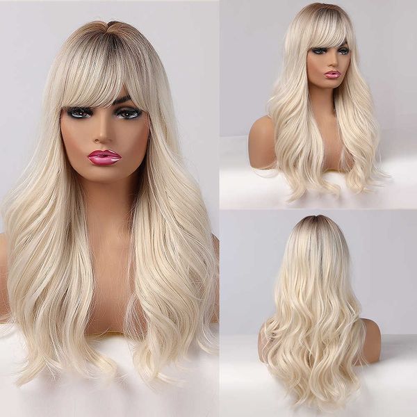 synthetic wigs easihair long ombre blonde wigs with bangs synthetic for women natural hair wavy cosplay heat resistant 230227, Black
synthetic wigs easihair long ombre blonde wigs with bangs synthetic for women natural hair wavy cosplay heat resistant 230227, Black