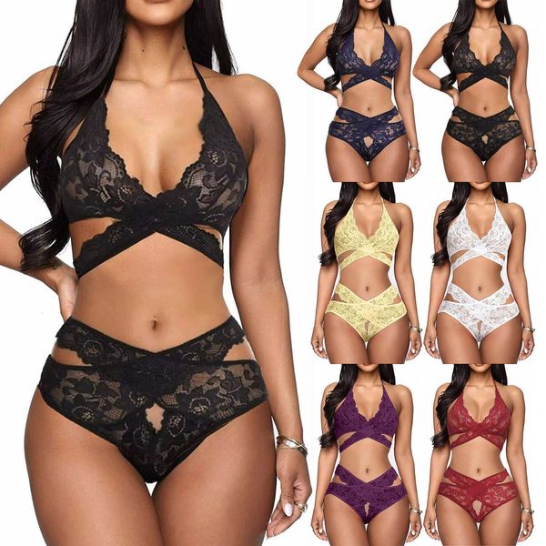 uniform product new style fun underwear perspective lace split bikini two piece set, Red;black
uniform product new style fun underwear perspective lace split bikini two piece set, Red;black
