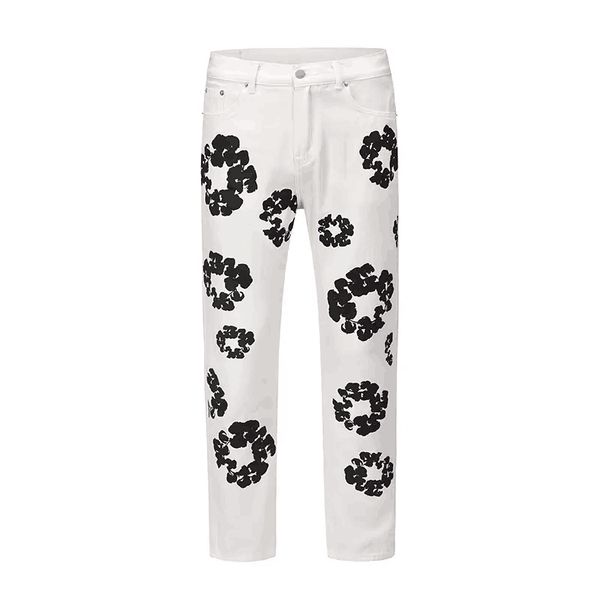 fashion designer flower full print mens jeans pants oversized streetwear straight casual men and women denim trousers, Blue
fashion designer flower full print mens jeans pants oversized streetwear straight casual men and women denim trousers, Blue