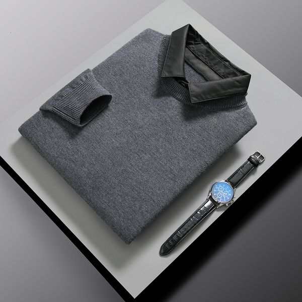 men's sweaters 2023 high end fashion knit mens designer luxury brand pullover fake two sweater autum winter casual jumper men clothes 2, White;black
men's sweaters 2023 high end fashion knit mens designer luxury brand pullover fake two sweater autum winter casual jumper men clothes 2, White;black