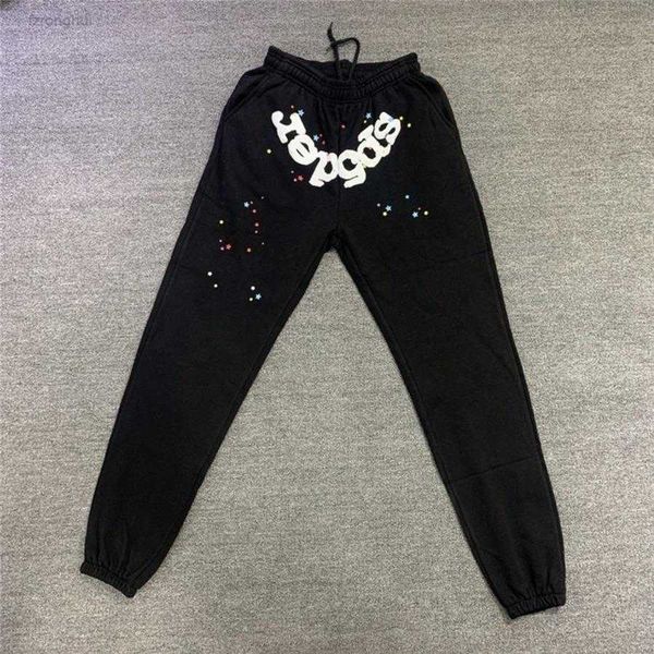 men's pants foaming printing sp5der angel number sweatpants spider web joggers drawstring trousers jfx9, Black
men's pants foaming printing sp5der angel number sweatpants spider web joggers drawstring trousers jfx9, Black