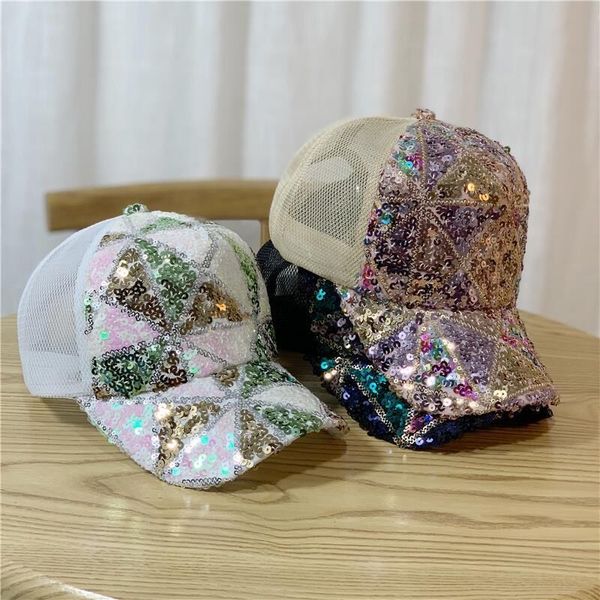 sequins paillette bling shinning mesh baseball cap striking pretty adjustable women girls hats for party club gathering xy695, Blue;gray
sequins paillette bling shinning mesh baseball cap striking pretty adjustable women girls hats for party club gathering xy695, Blue;gray