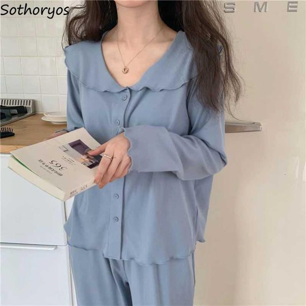 women's sleepwear tender pajama sets women solid simple soft cozy long sleeve nightwear female casual chic lounge sweet kawaii autumn 2, Black;red
women's sleepwear tender pajama sets women solid simple soft cozy long sleeve nightwear female casual chic lounge sweet kawaii autumn 2, Black;red