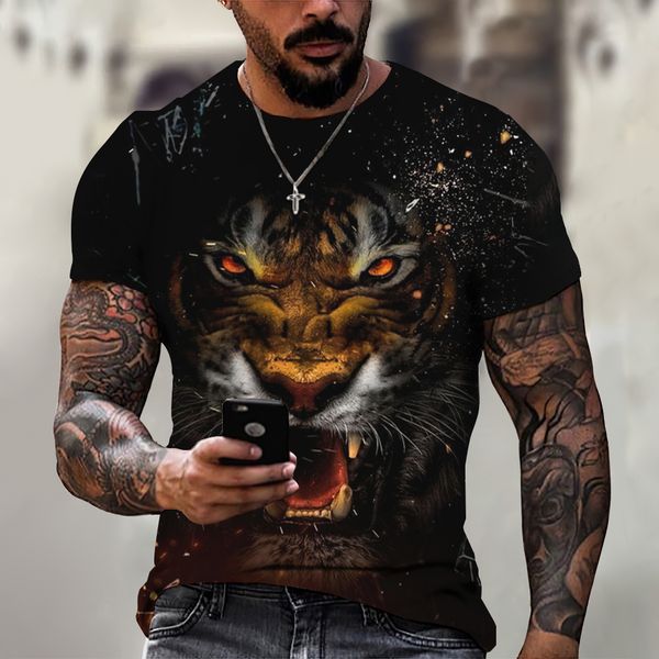 men's tshirts tiger pattern fierce beasts lion leopard tshirt men gym t shirt crew neck casual fashion summer short sleeve street 23030, White;black
men's tshirts tiger pattern fierce beasts lion leopard tshirt men gym t shirt crew neck casual fashion summer short sleeve street 23030, White;black
