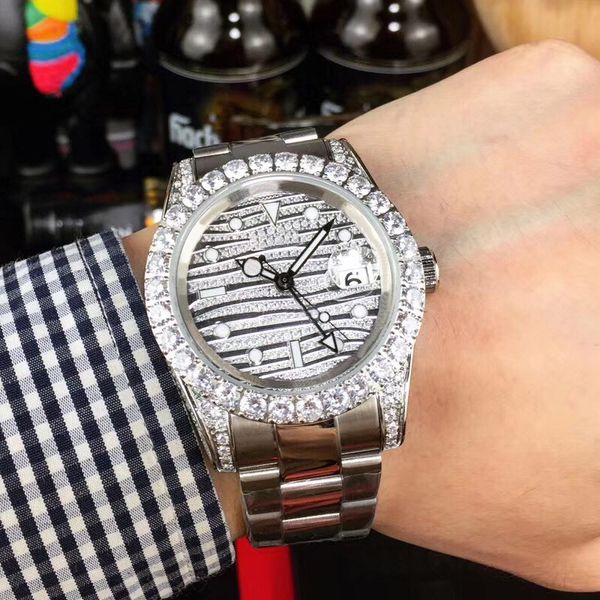 luxury rolax diamond watch mens watch fully automatic mechanical watches 40mm folding clasp stainless steel strap waterproof design montre d, Slivery;black
luxury rolax diamond watch mens watch fully automatic mechanical watches 40mm folding clasp stainless steel strap waterproof design montre d, Slivery;black