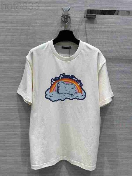 women's t-shirt designer brand same style 2023 spring summer o neck short sleeve fashion milan runway 0225-10 xnyg, White
women's t-shirt designer brand same style 2023 spring summer o neck short sleeve fashion milan runway 0225-10 xnyg, White