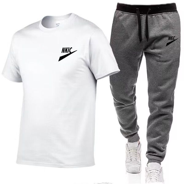 men's tracksuits new summer mens sportswear set short sleeve t-shirt and sweatpants for men casual sportswear, Gray
men's tracksuits new summer mens sportswear set short sleeve t-shirt and sweatpants for men casual sportswear, Gray