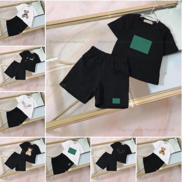boys girls clothing sets baby kids designer t-shirt short fashion brand summer childrens pant and tee two piece suit, White
boys girls clothing sets baby kids designer t-shirt short fashion brand summer childrens pant and tee two piece suit, White